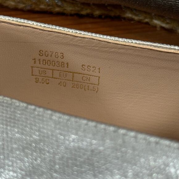 Stuart Weitzman Women's Silver Espadrilles Size 9.5 - Picture 8 of 10